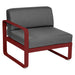 Fermob Bellevie Module gauche 1 place Piment 43 Gris graphite A3 