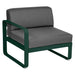 Fermob Bellevie Module gauche 1 place Vert cèdre 02 Gris graphite A3 