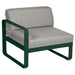 Fermob Bellevie Module gauche 1 place Vert cèdre 02 Taupe grisé B8 