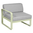 Fermob Bellevie Module gauche 1 place Vert tilleul 65 Gris flanelle 79 
