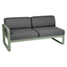 Fermob Bellevie Module gauche 2 places Cactus 82 Gris graphite A3 