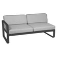 Fermob Bellevie Module gauche 2 places Carbone 47 Gris flanelle 79 