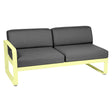 Fermob Bellevie Module gauche 2 places Citron givré A6 Gris graphite A3 