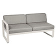 Fermob Bellevie Module gauche 2 places Gris argile A5 Taupe grisé B8 