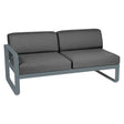 Fermob Bellevie Module gauche 2 places Gris orage 26 Gris graphite A3 