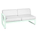 Fermob Bellevie Module gauche 2 places Menthe glaciale A7 Blanc grisé 81 