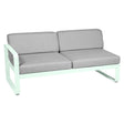 Fermob Bellevie Module gauche 2 places Menthe glaciale A7 Gris flanelle 79 