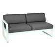 Fermob Bellevie Module gauche 2 places Menthe glaciale A7 Gris graphite A3 