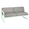 Fermob Bellevie Module gauche 2 places Menthe glaciale A7 Taupe grisé B8 