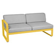Fermob Bellevie Module gauche 2 places Miel C6 Gris flanelle 79 