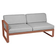 Fermob Bellevie Module gauche 2 places Ocre rouge 20 Gris flanelle 79 