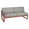 Fermob Bellevie Module gauche 2 places Ocre rouge 20 Taupe grisé B8 