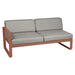 Fermob Bellevie Module gauche 2 places Ocre rouge 20 Taupe grisé B8 