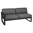 Fermob Bellevie Module gauche 2 places Réglisse 42 Gris graphite A3 