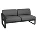 Fermob Bellevie Module gauche 2 places Réglisse 42 Gris graphite A3 