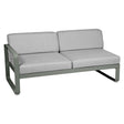 Fermob Bellevie Module gauche 2 places Romarin 48 Gris flanelle 79 