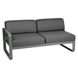 Fermob Bellevie Module gauche 2 places Romarin 48 Gris graphite A3 