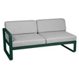 Fermob Bellevie Module gauche 2 places Vert cèdre 02 Gris flanelle 79 