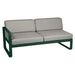 Fermob Bellevie Module gauche 2 places Vert cèdre 02 Taupe grisé B8 