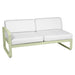 Fermob Bellevie Module gauche 2 places Vert tilleul 65 Blanc grisé 81 