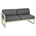Fermob Bellevie Module gauche 2 places Vert tilleul 65 Gris graphite A3 