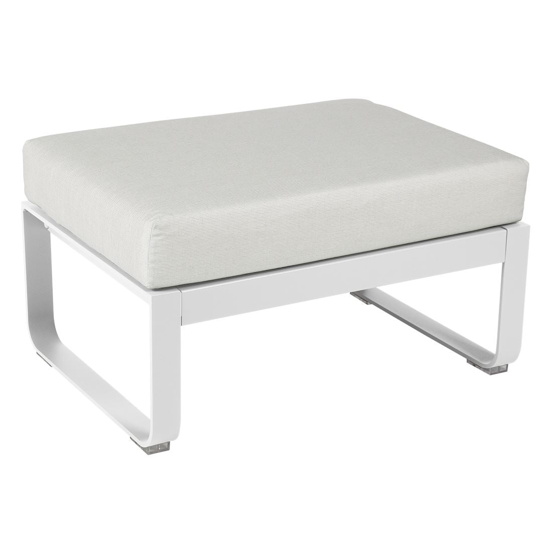 Fermob Bellevie Pouf Blanc coton 01 Blanc grisé 81 