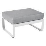 Fermob Bellevie Pouf Blanc coton 01 Gris flanelle 79 