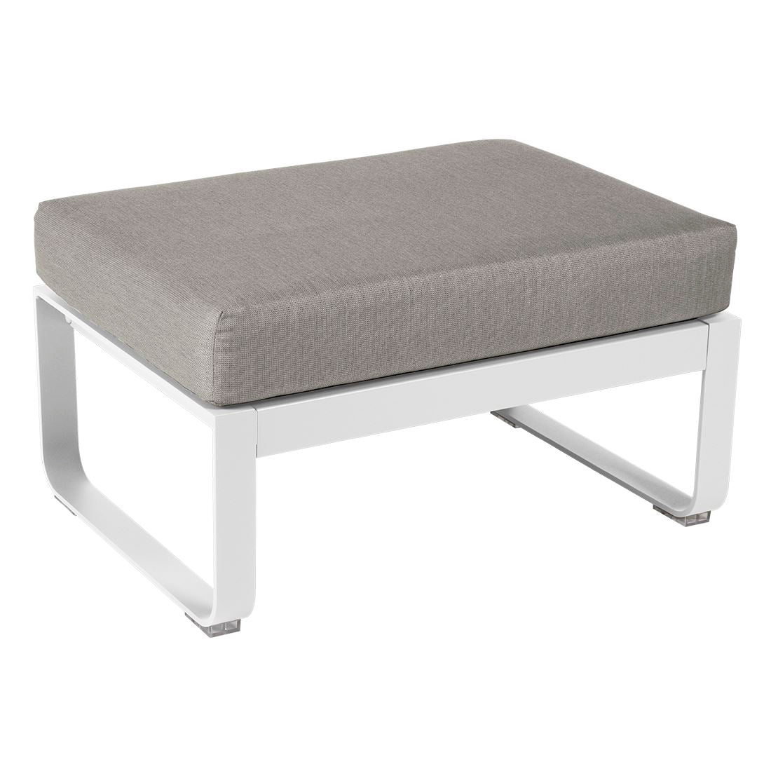 Fermob Bellevie Pouf Blanc coton 01 Taupe grisé B8 
