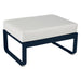 Fermob Bellevie Pouf Bleu abysse 92 Blanc grisé 81 