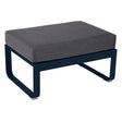 Fermob Bellevie Pouf Bleu abysse 92 Gris graphite A3 