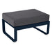Fermob Bellevie Pouf Bleu acapulco 21 Gris graphite A3 