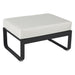 Fermob Bellevie Pouf Carbone 47 Blanc grisé 81 