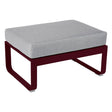 Fermob Bellevie Pouf Cerise noire B9 Gris flanelle 79 