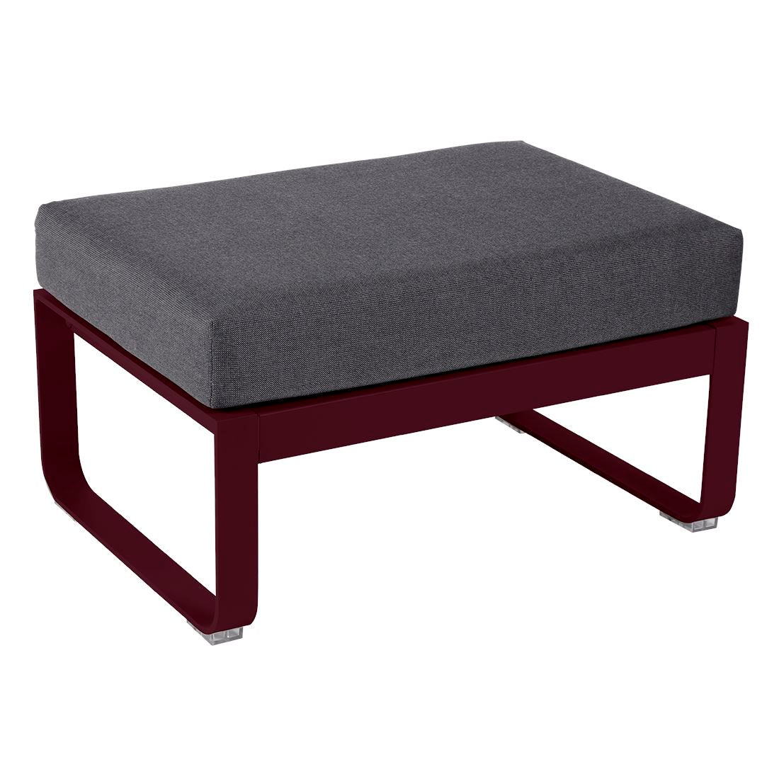 Fermob Bellevie Pouf Cerise noire B9 Gris graphite A3 