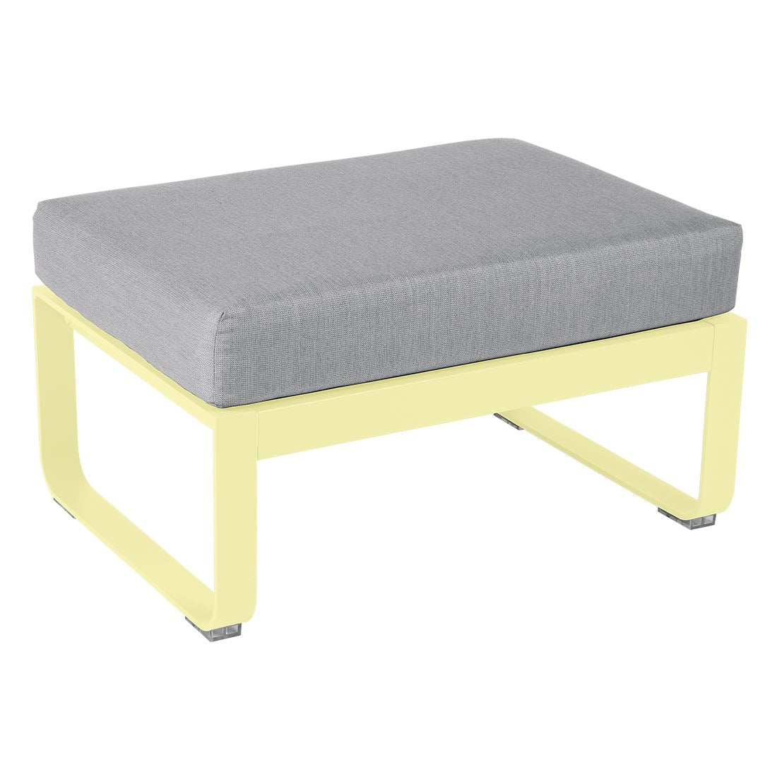 Fermob Bellevie Pouf Citron givré A6 Gris flanelle 79 