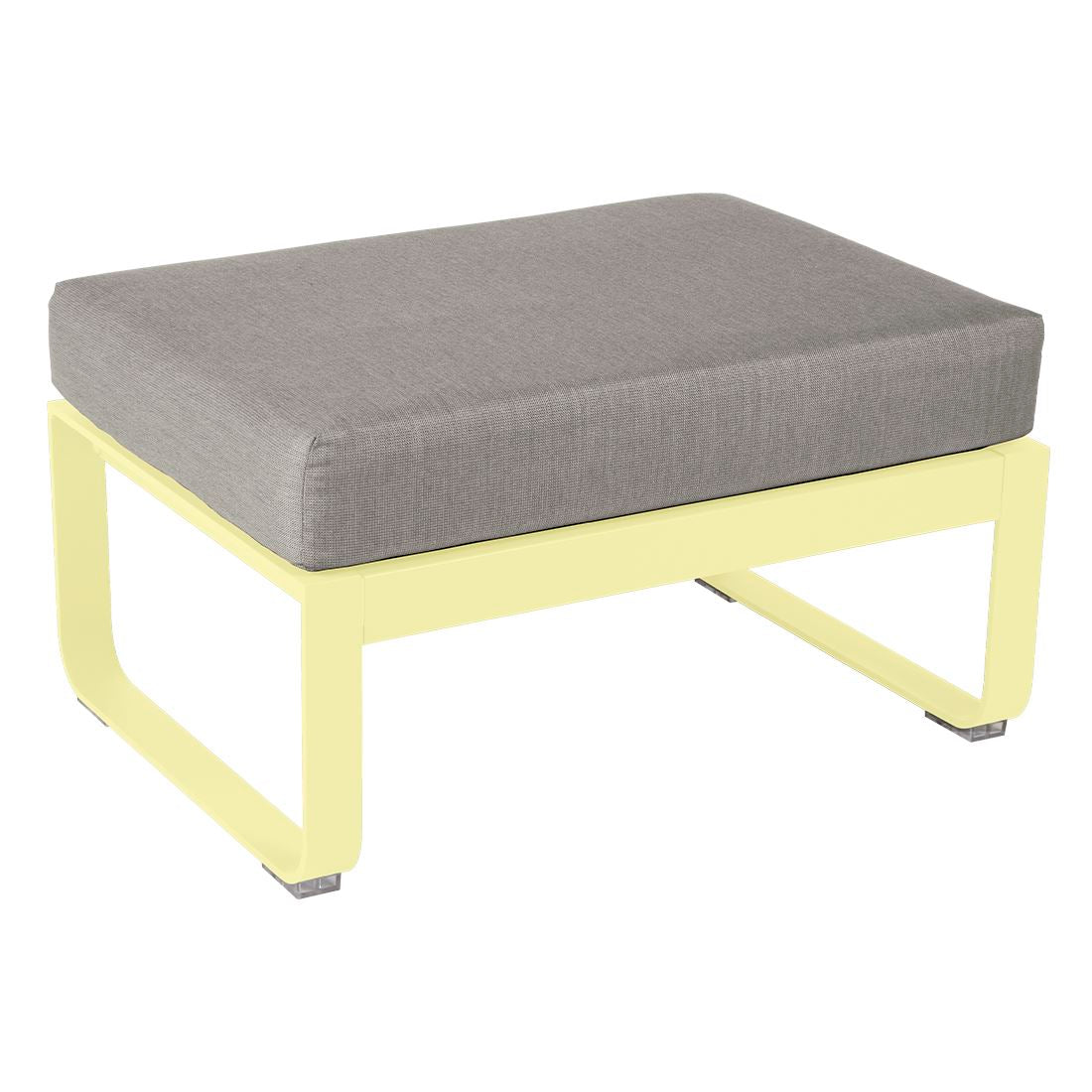 Fermob Bellevie Pouf Citron givré A6 Taupe grisé B8 