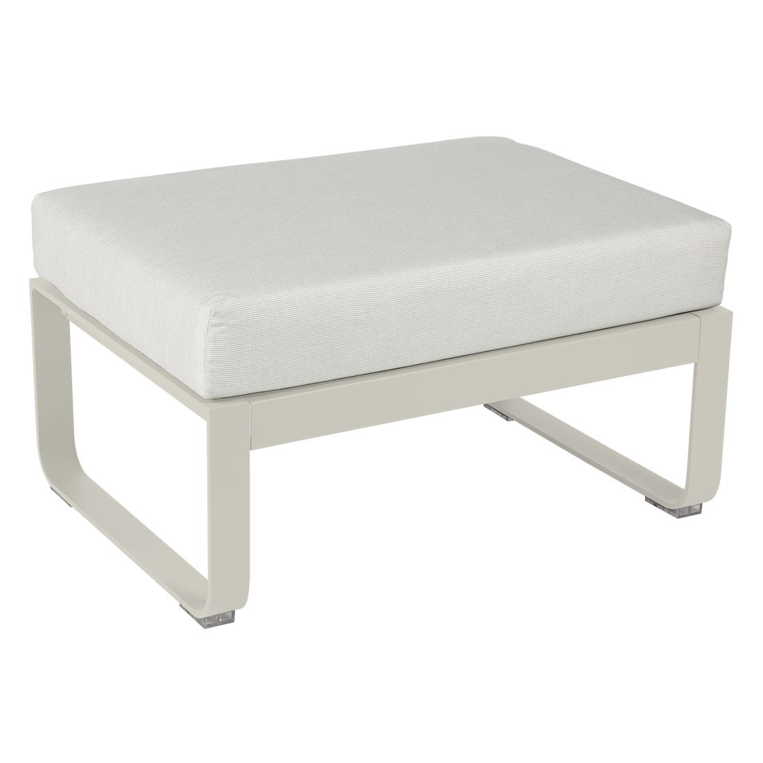 Fermob Bellevie Pouf Gris argile A5 Blanc grisé 81 