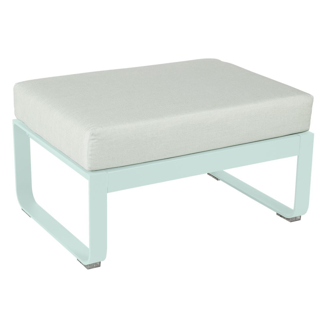 Fermob Bellevie Pouf Menthe glaciale A7 Blanc grisé 81 