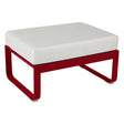Fermob Bellevie Pouf Piment 43 Blanc grisé 81 
