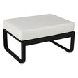 Fermob Bellevie Pouf Réglisse 42 Blanc grisé 81 