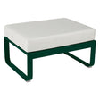 Fermob Bellevie Pouf Vert cèdre 02 Blanc grisé 81 