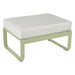 Fermob Bellevie Pouf Vert tilleul 65 Blanc grisé 81 