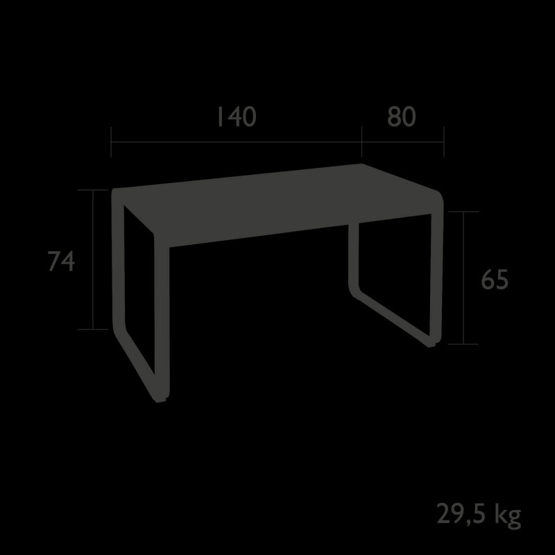 Fermob Bellevie Table 140 x 80cm 
