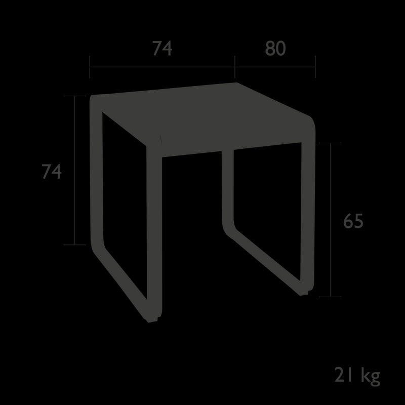 Fermob Bellevie Table 74 x 80cm 