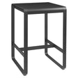 Fermob Bellevie Table haute 74 x 80cm Carbone 47 