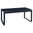 Fermob Bellevie Table mi-hauteur 140 x 80cm Bleu abysse 92 