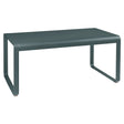 Fermob Bellevie Table mi-hauteur 140 x 80cm Gris orage 26 