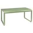 Fermob Bellevie Table mi-hauteur 140 x 80cm Vert tilleul 65 