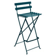Fermob Bistro Chaise de bar pliante Bleu acapulco 21 