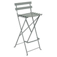 Fermob Bistro Chaise de bar pliante Gris lapilli C7 